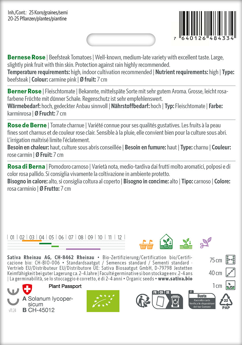 Sativa Fleischtomate Berner Rose