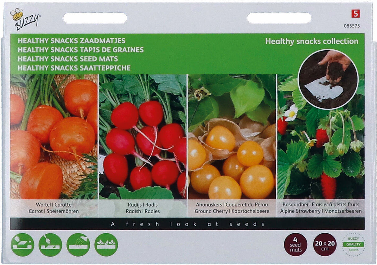 Buzzy Seeds Gemüse-Mischung Healthy Snacks Saatteppich