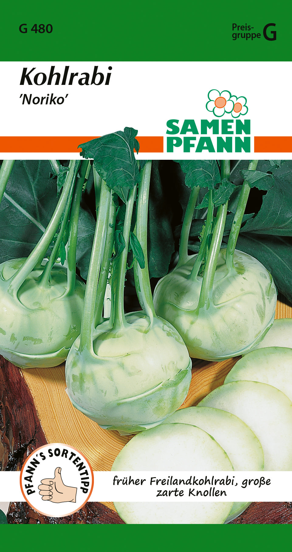 Samen Pfann Kohlrabi Noriko