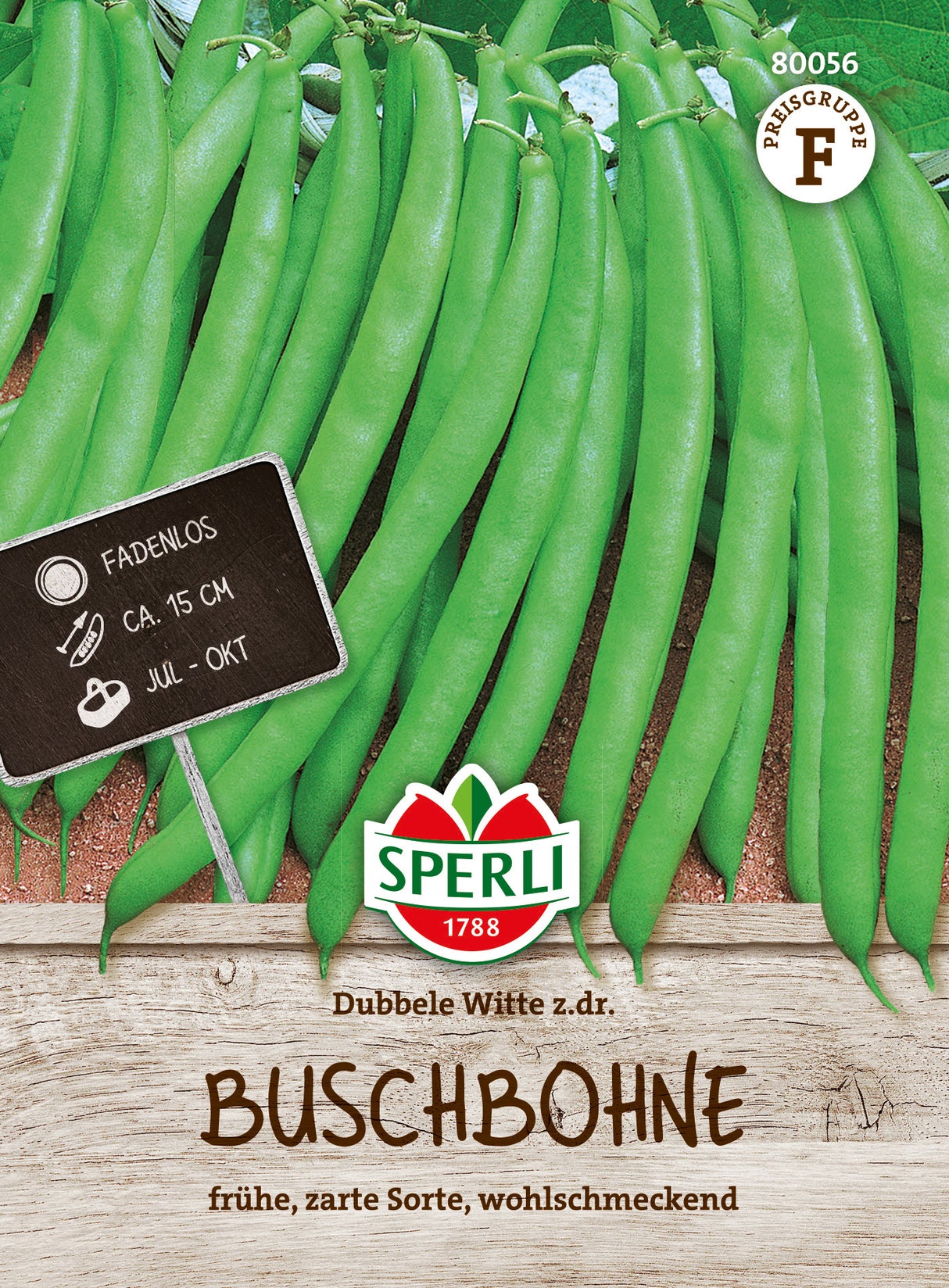 SPERLI Buschbohne Dubbele Witte z.dr.