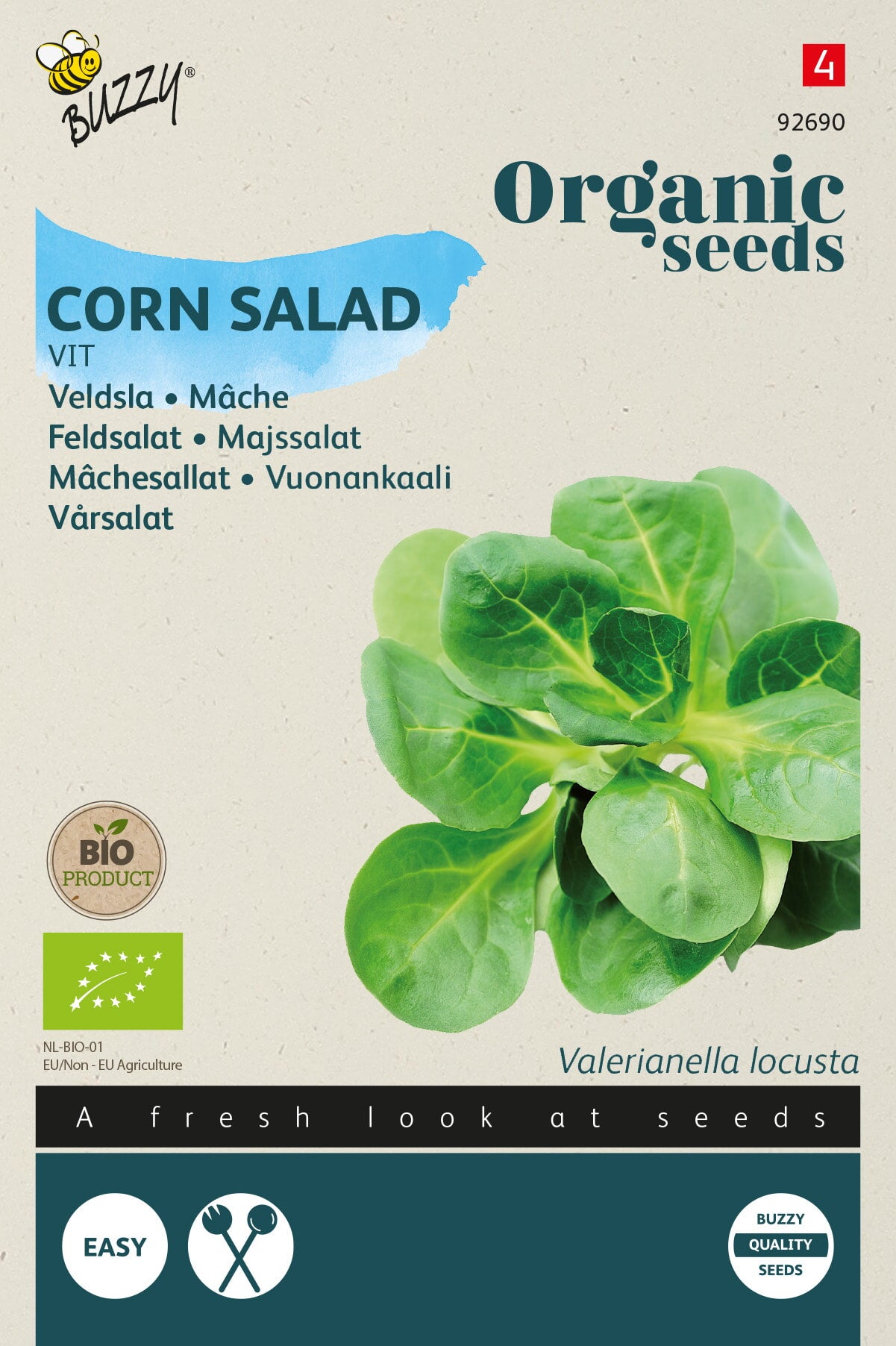 Buzzy Organic Seeds BIO Feldsalat Vit