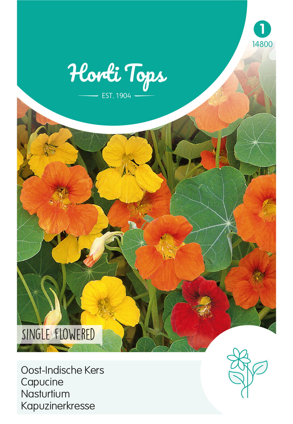 Horti Tops Große Kapuzinerkresse Hohe Einfache Mischung