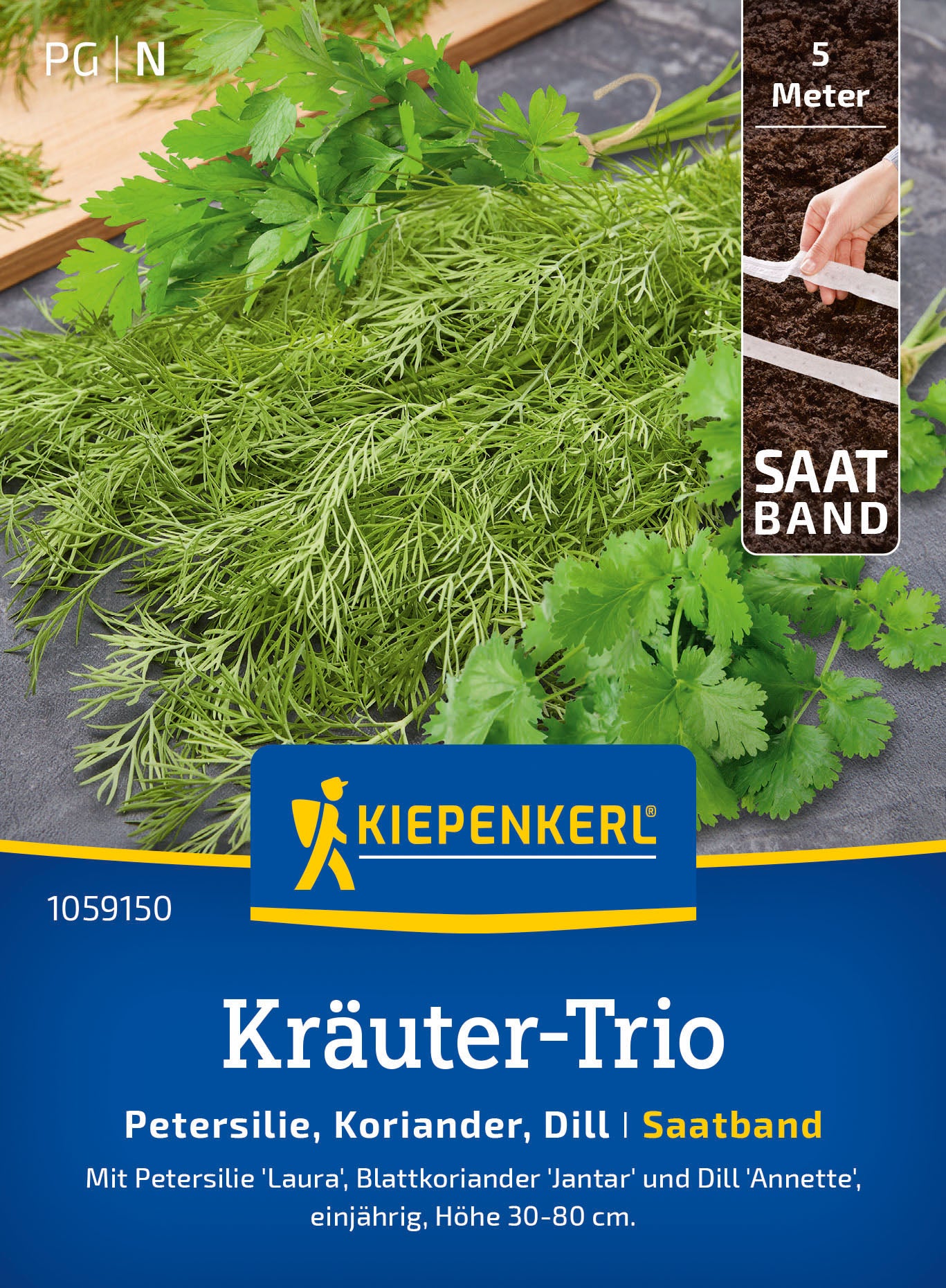 Kiepenkerl Kräuter-Triosamen Laura, Jantar, Annette Saatband