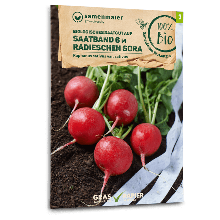 Samen Maier BIO Radieschen Sora Saatband