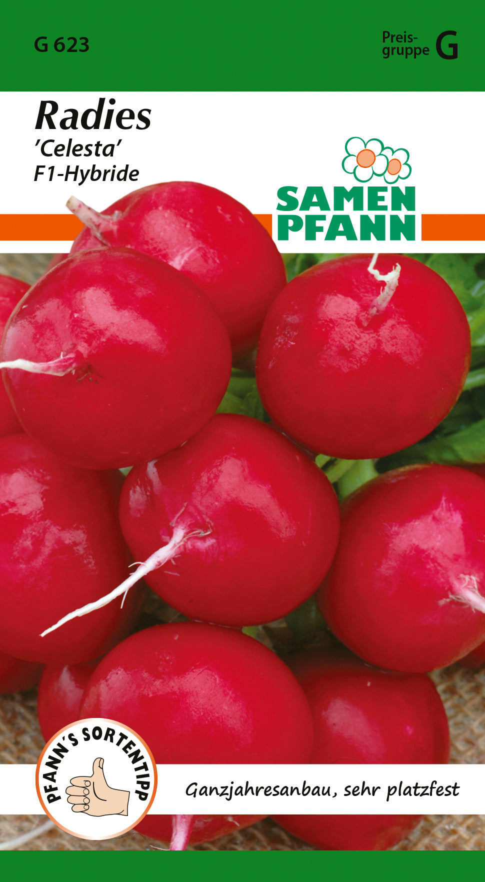 Samen Pfann Radies Celesta