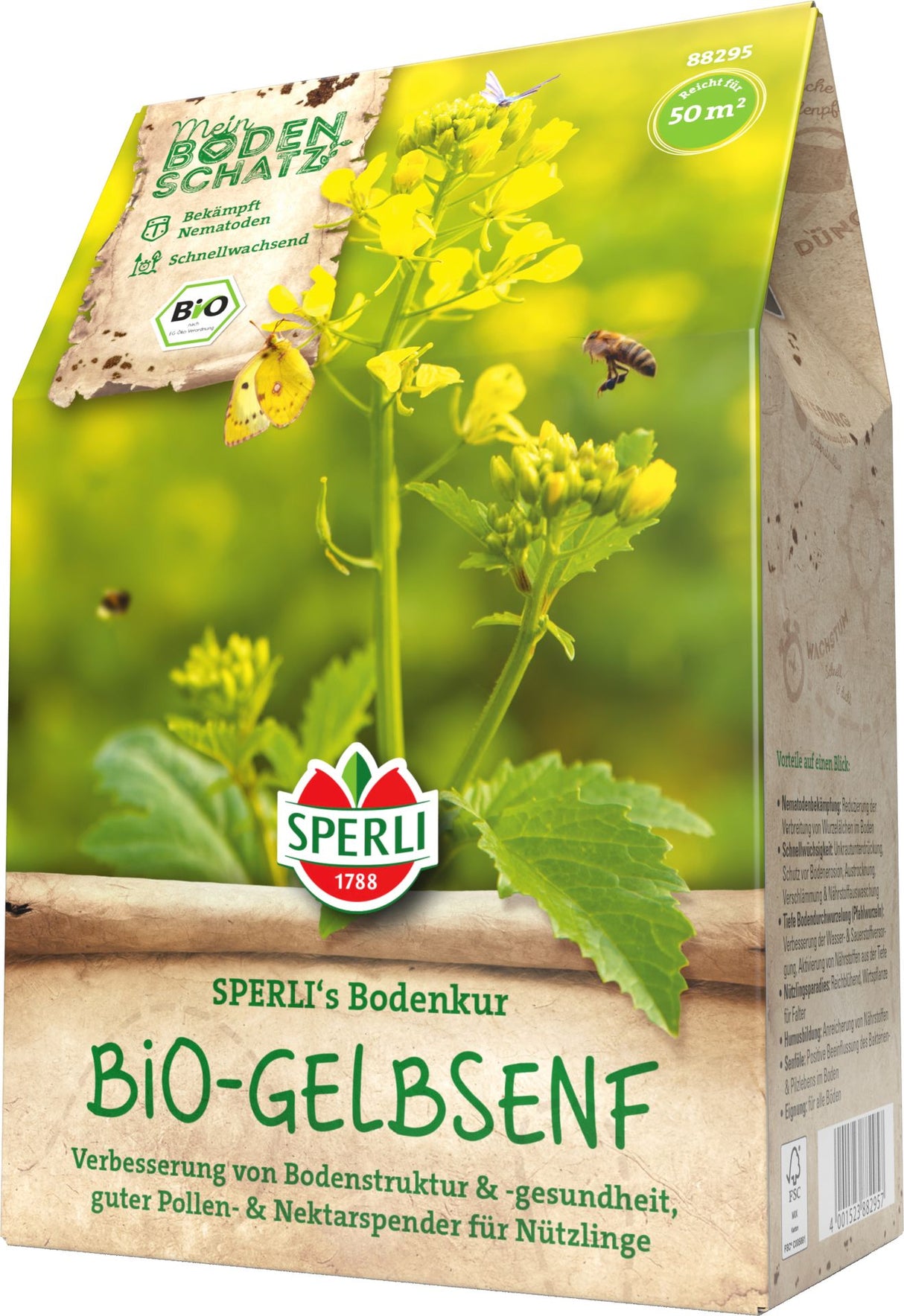 SPERLI BIO Gründüngung Gelbsenf Bodenkur