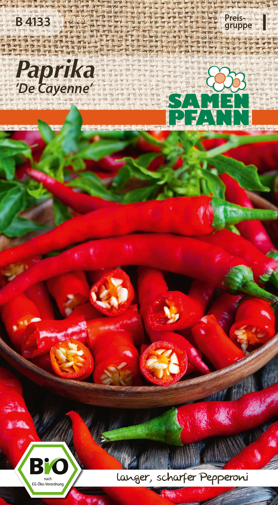 Samen Pfann BIO Paprika De Cayenne