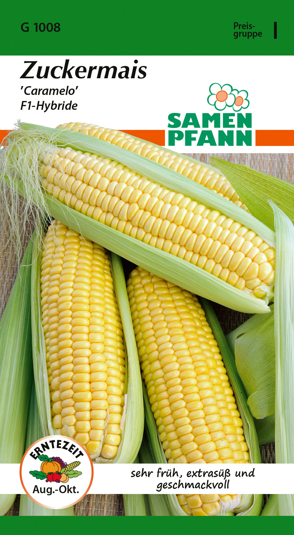 Samen Pfann Zuckermais Caramelo