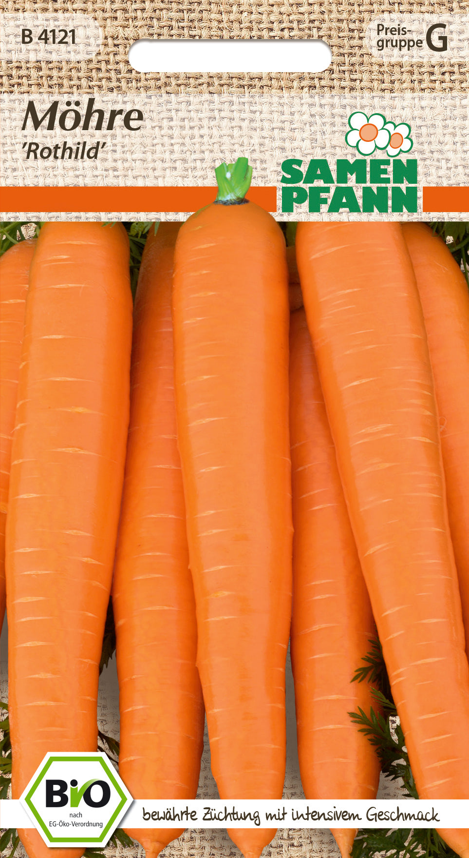 Samen Pfann BIO Möhre Rothild
