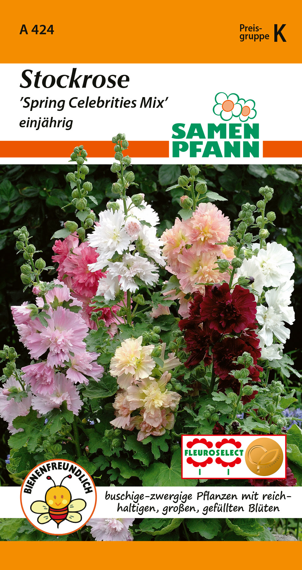 Samen Pfann Spring Celebrities Mix Stockrosen