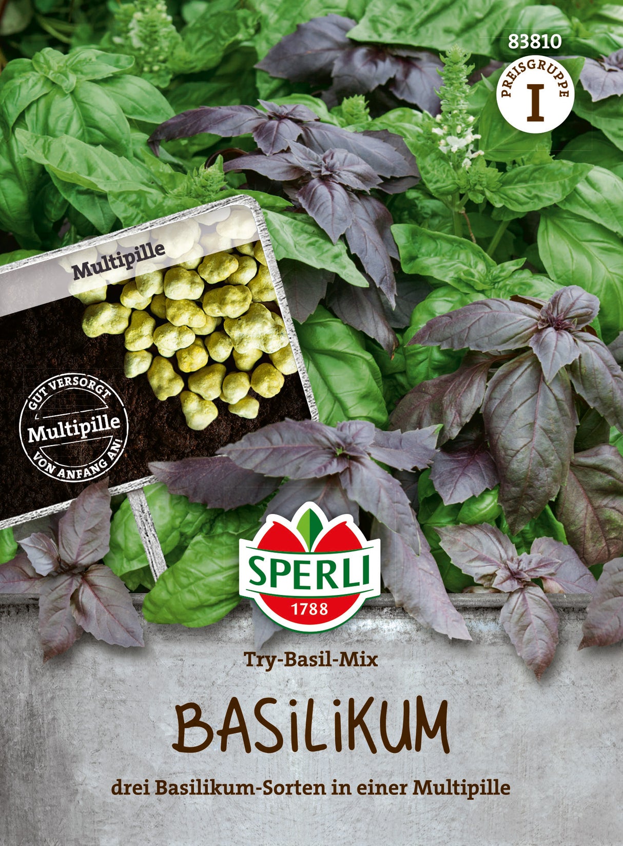 SPERLI Basilikum Try-Basil-Mix Multipille