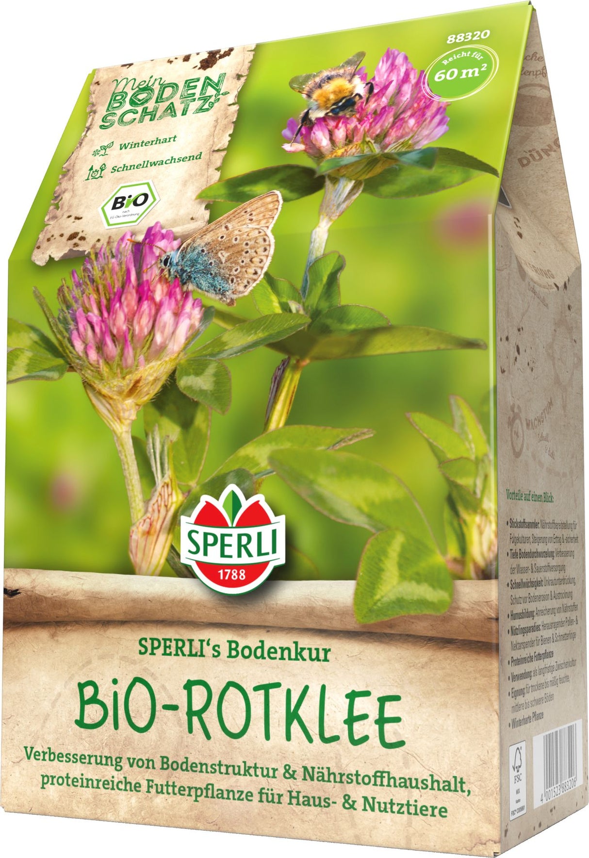 SPERLI BIO Gründüngung Rotklee Bodenkur 230 g