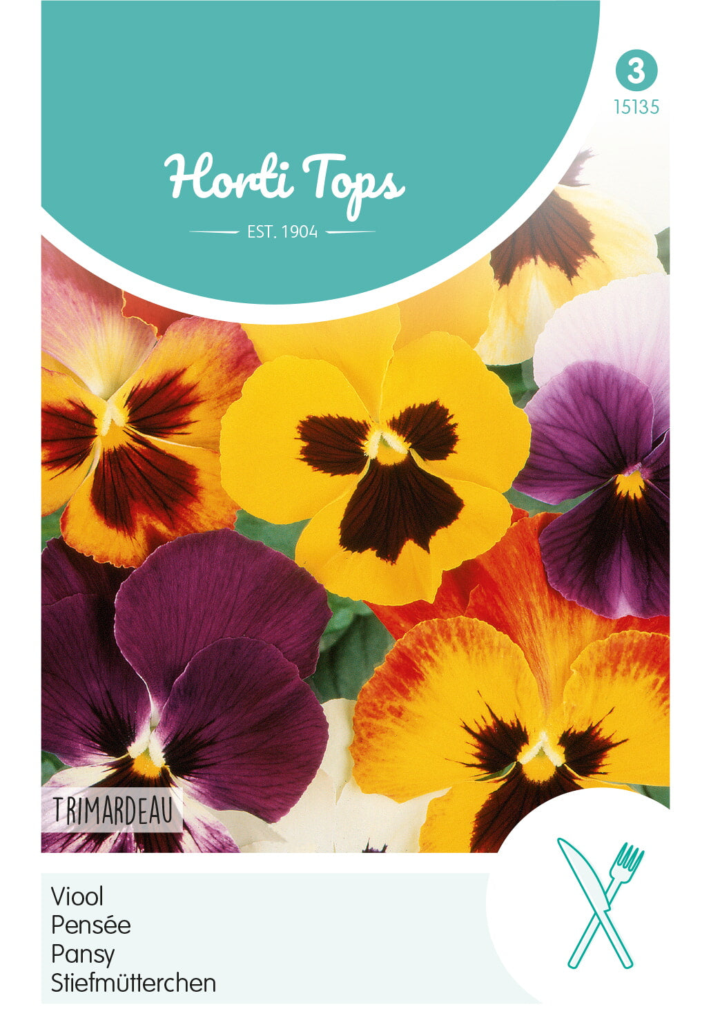 Horti Tops Garten-Stiefmütterchen Trimardeau Mischung