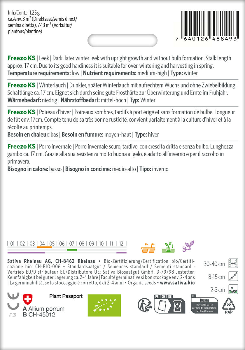 Sativa Winterlauch Freezo KS