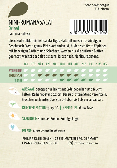 Frankonia Samen Römersalat Ovired