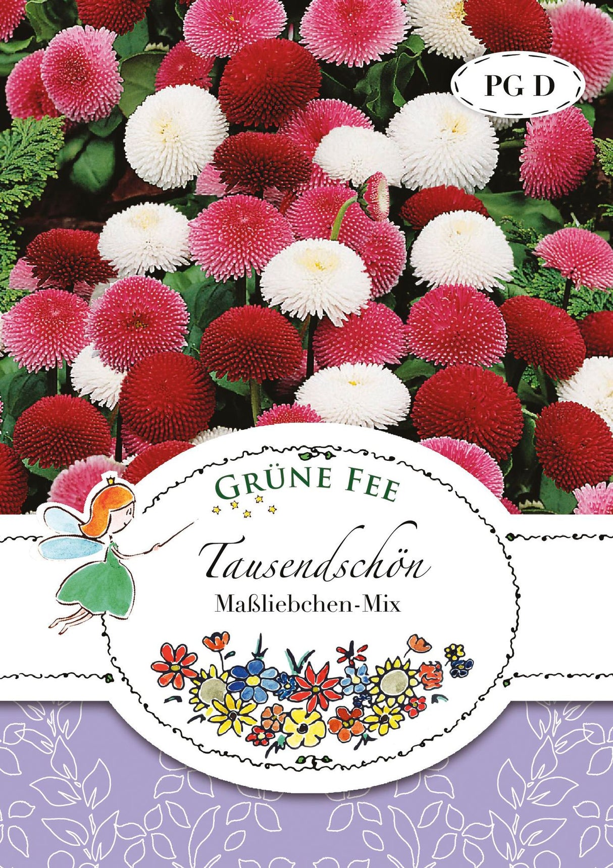 Grüne Fee Gänseblümchen Tausendschön Gefüllte Mischung