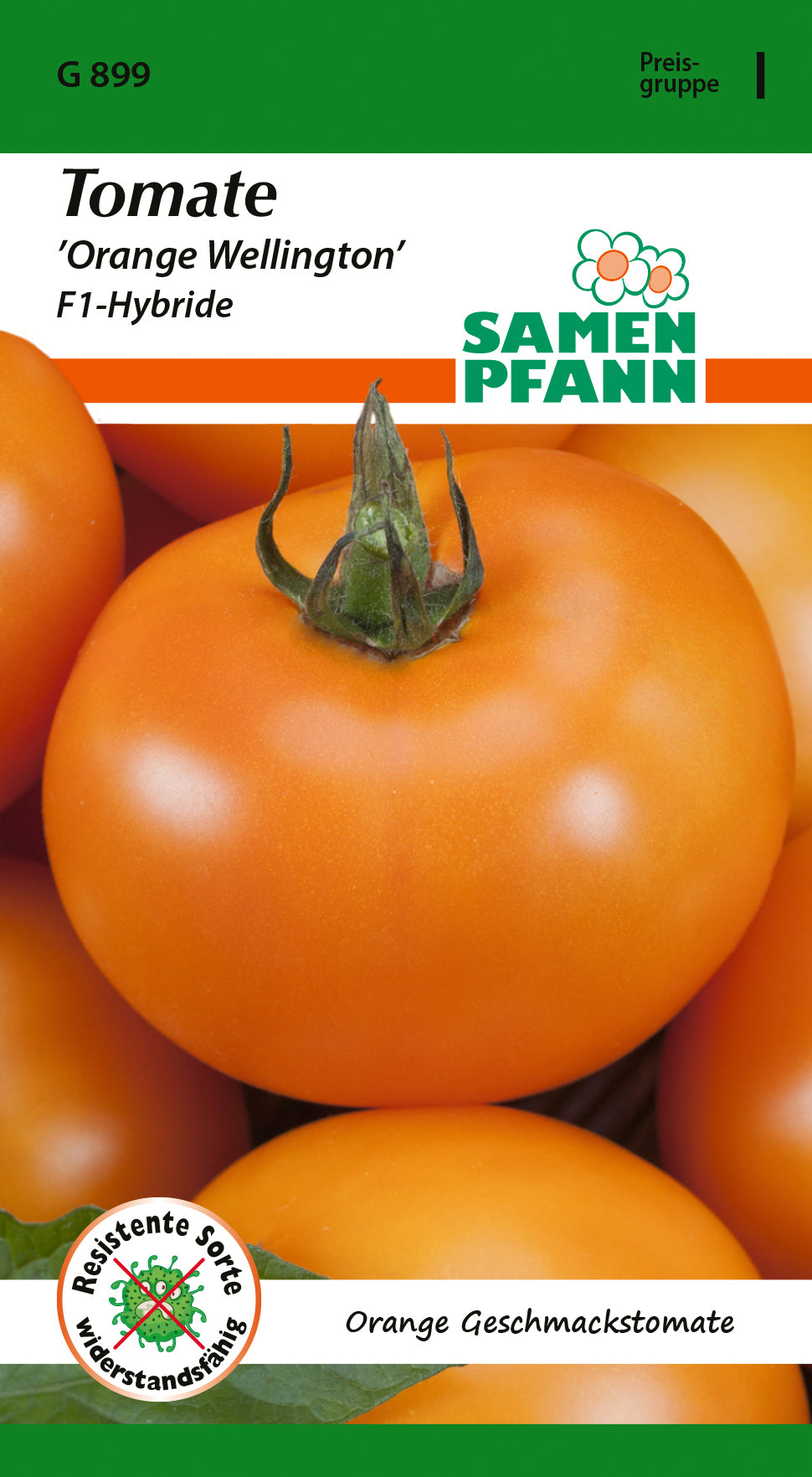 Samen Pfann Tomate Orange Wellington