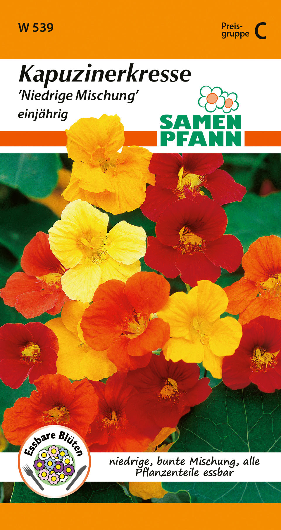 Samen Pfann Kapuzinerkresse Niedrige Mischung einjährig