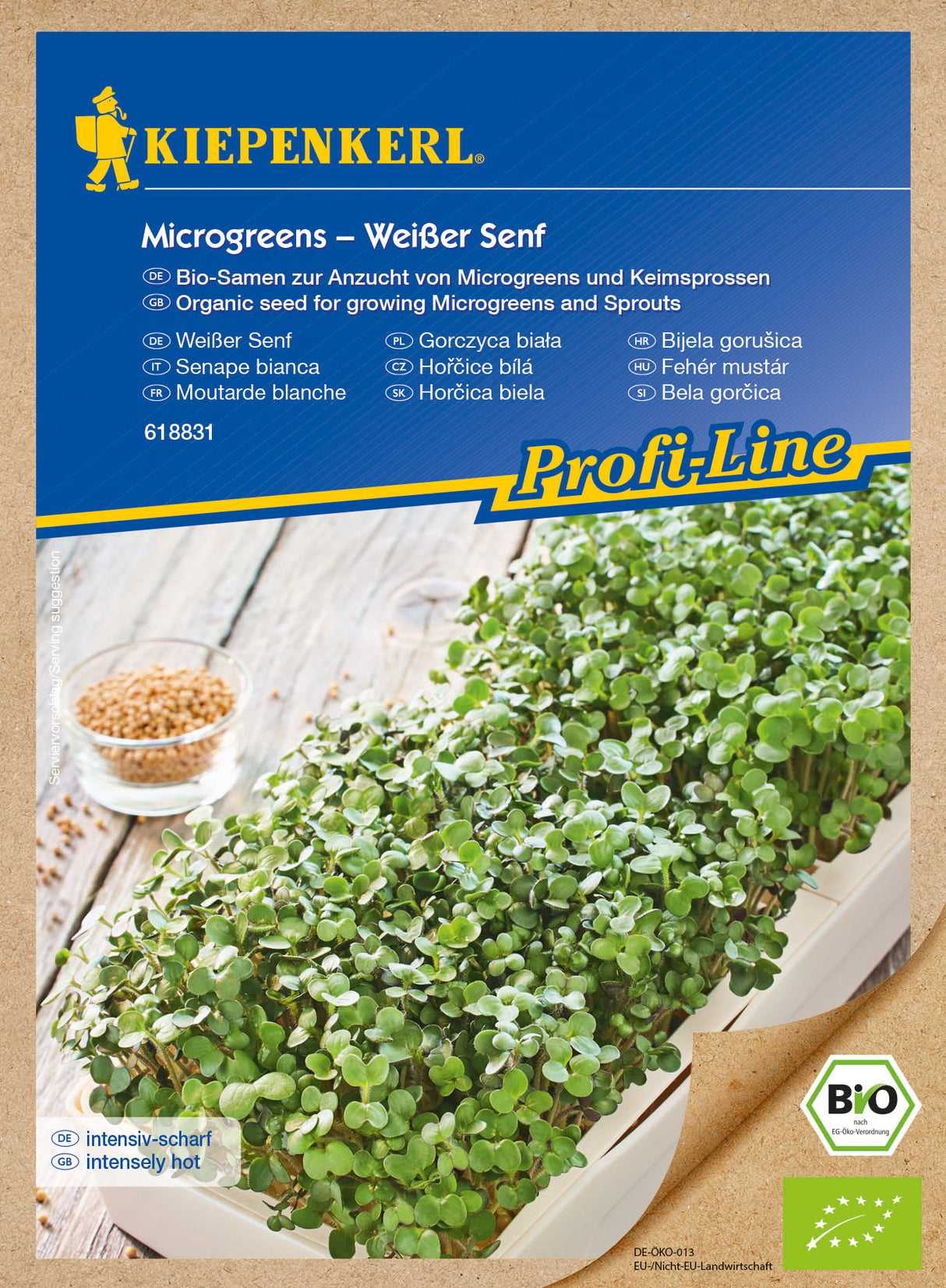 Kiepenkerl BIO Keimsprossen Microgreens Weißer Senf Nachfüllpad