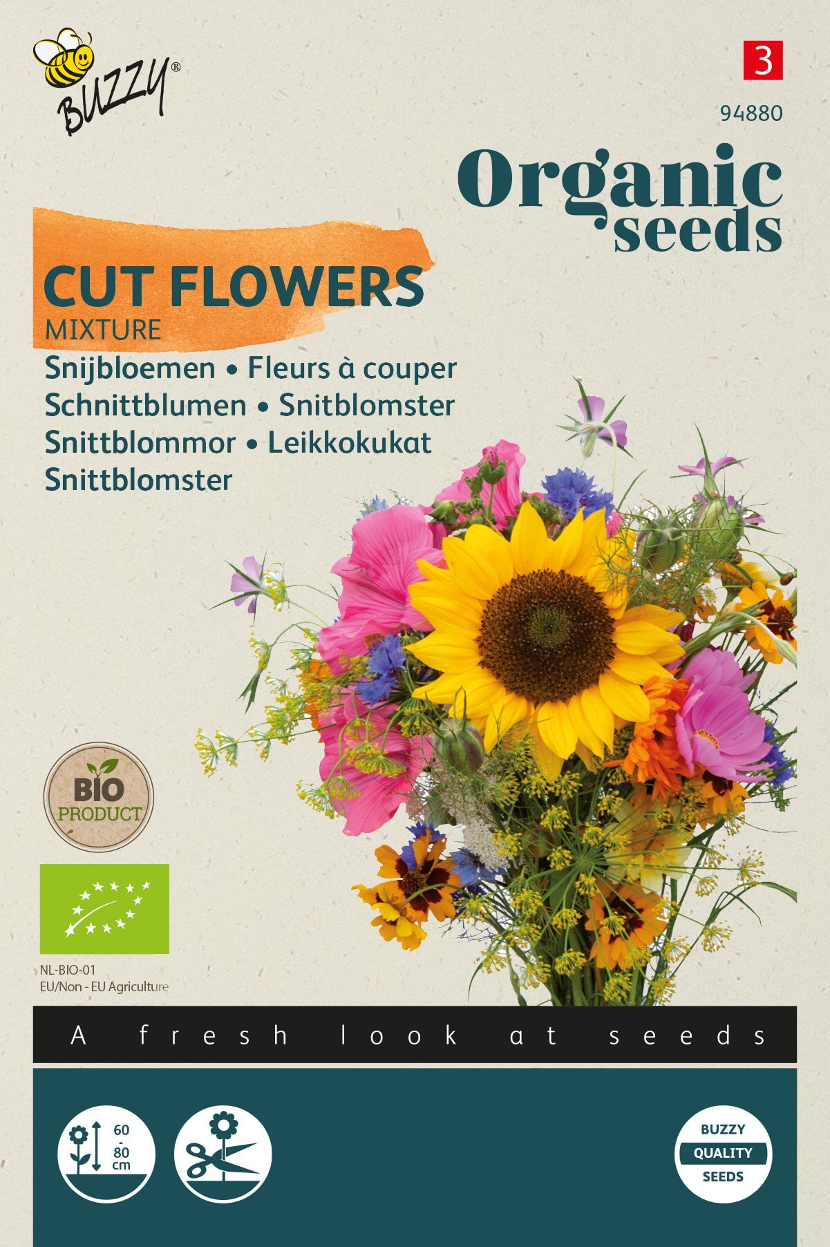 Buzzy Organic Seeds BIO Schnittblumen Mischung