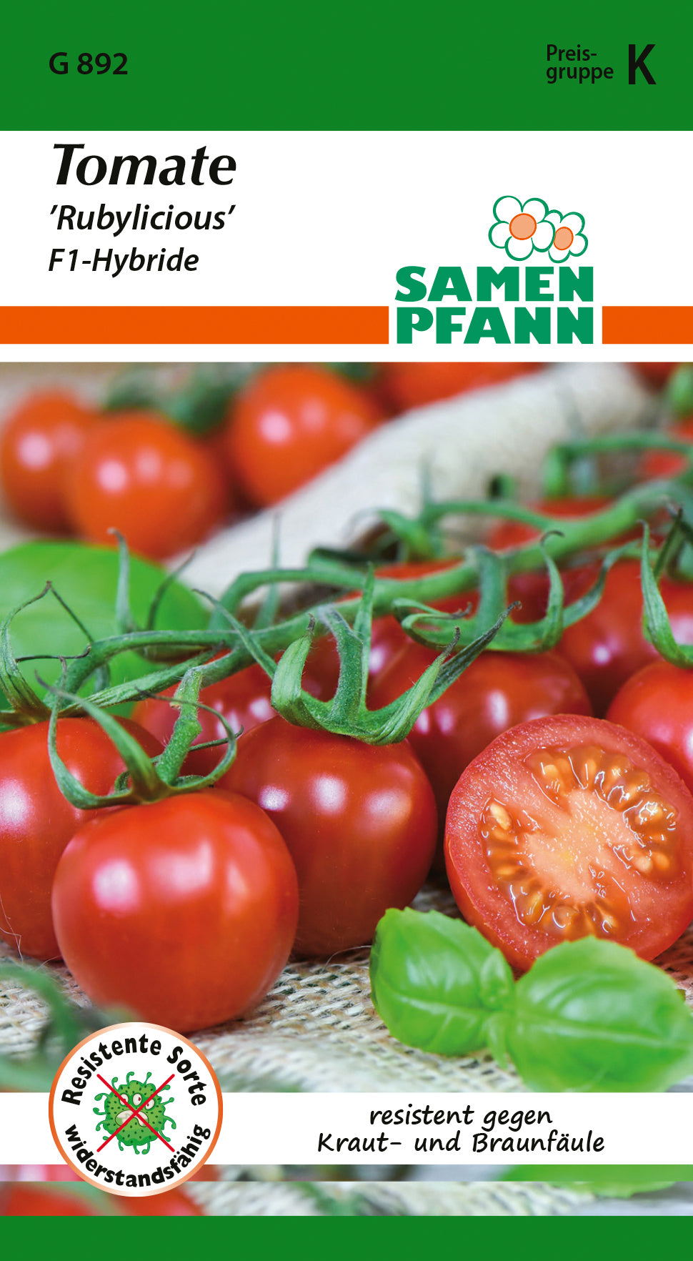 Samen Pfann Tomate Rubylicious