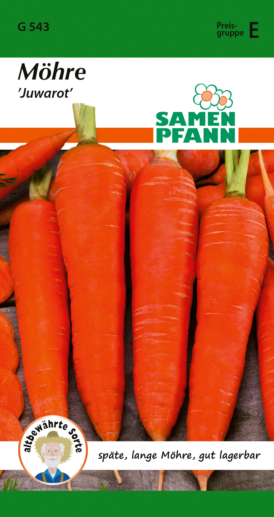 Samen Pfann Möhre Juwarot