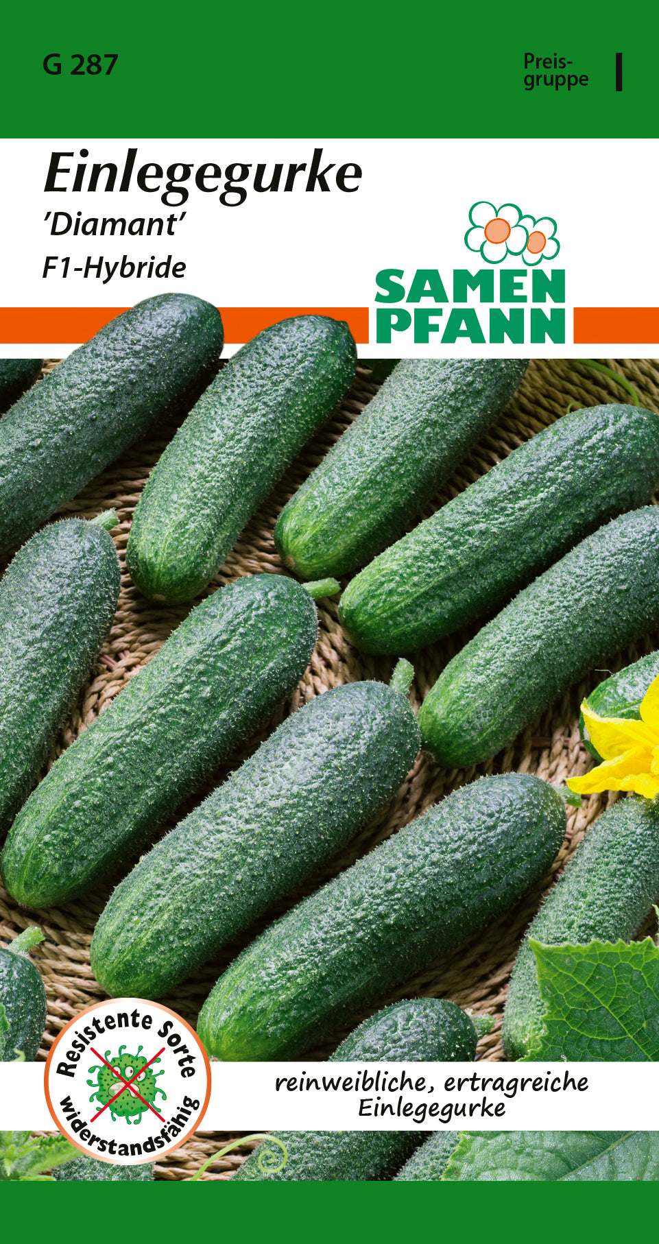 Samen Pfann Einlegegurke Diamant