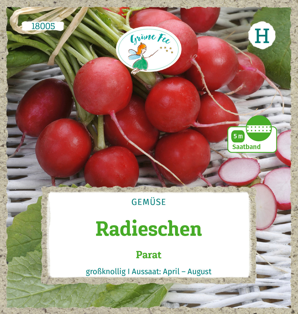 Grüne Fee Radieschen Parat Saatband