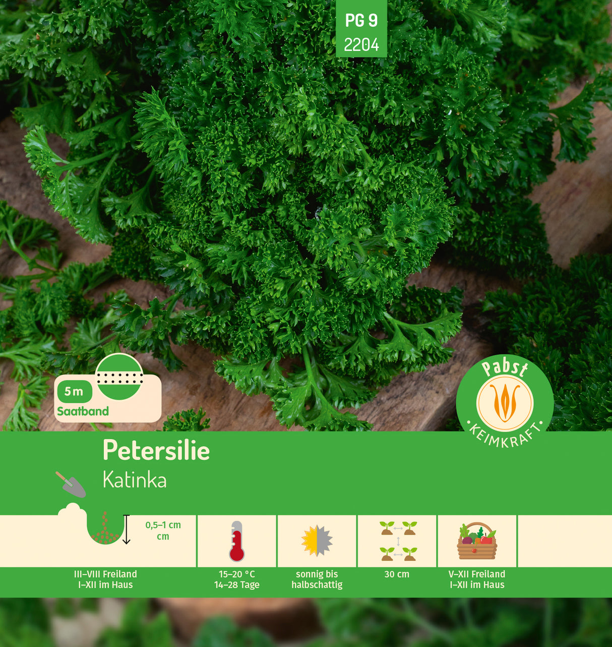 Pabst Keimkraft Petersilien Katinka Saatband