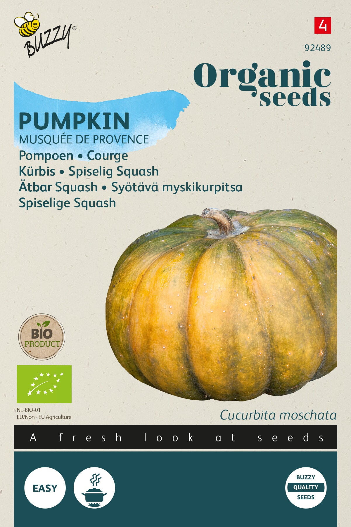 Buzzy Organic Seeds BIO Kürbis Musquée de Provence