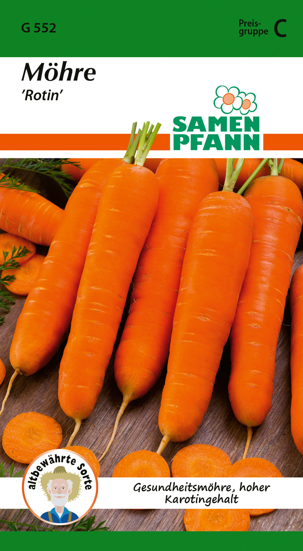 Samen Pfann Möhre Rotin