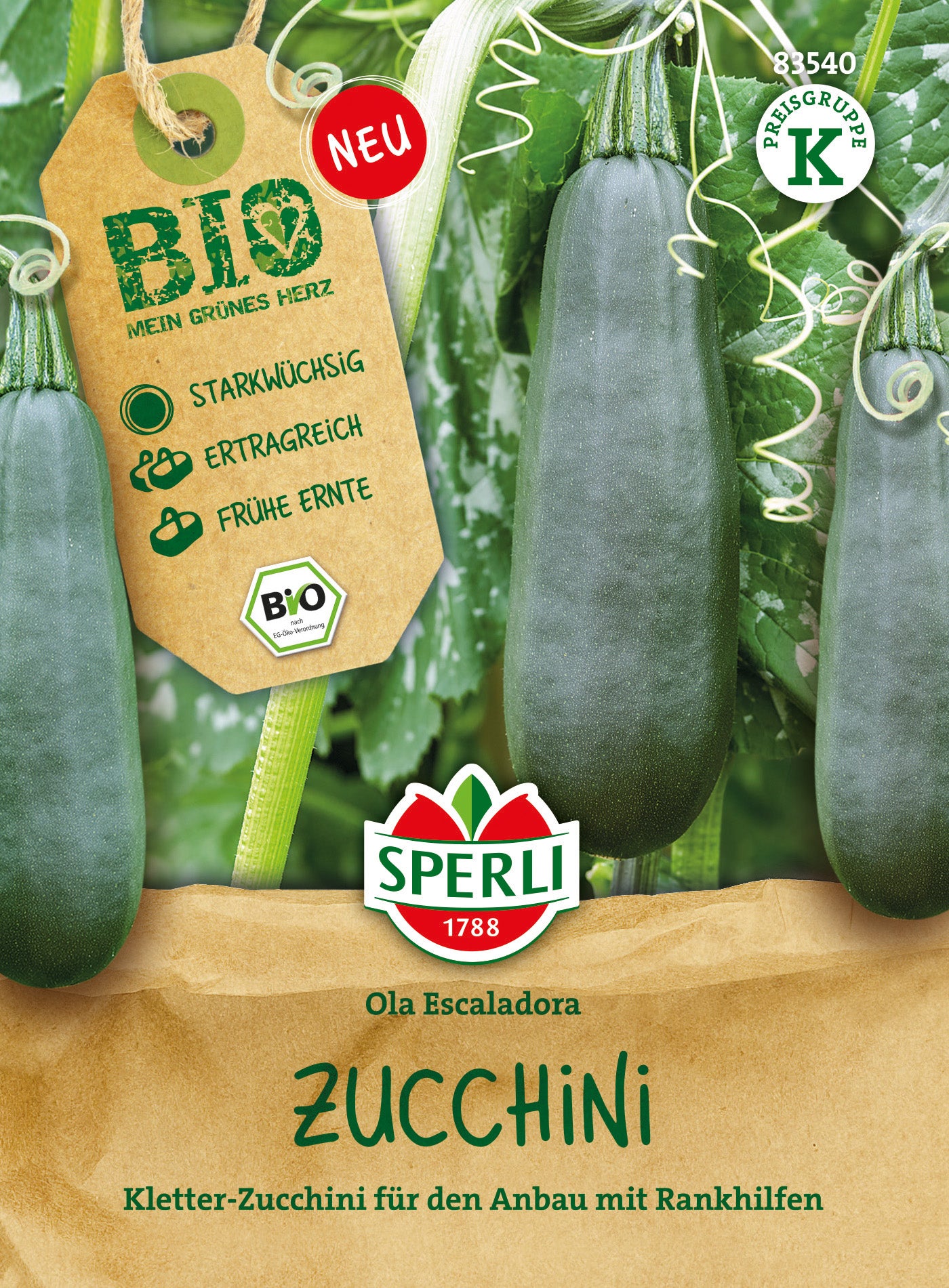 SPERLI BIO Zucchini Ola Escaladora