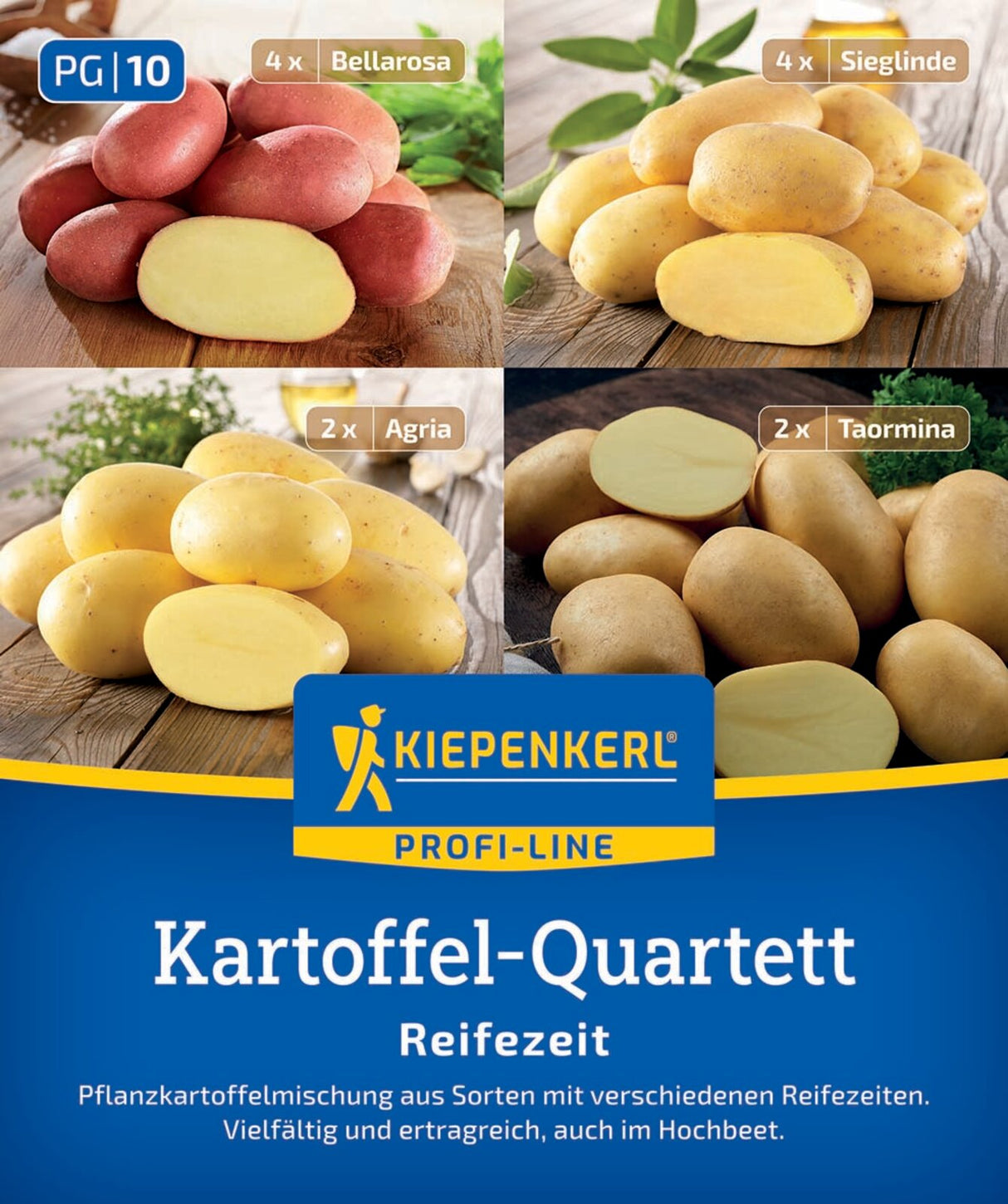 Kiepenkerl Pflanzkartoffel Quartett Reifezeit 12 Stück