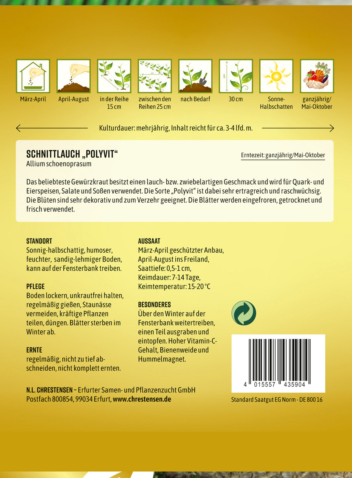 N.L. Chrestensen Schnittlauch Polyvit