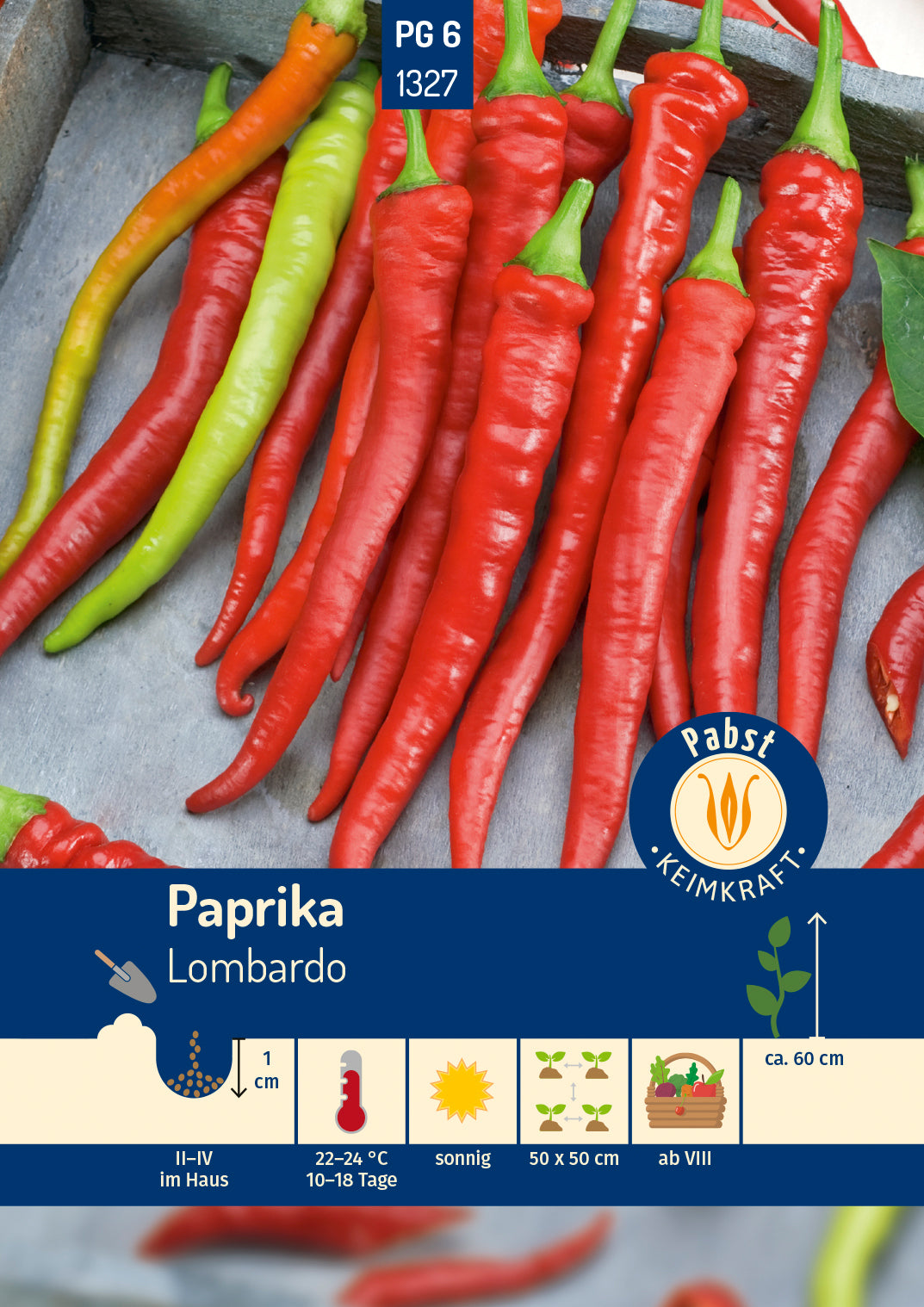 Pabst Keimkraft Spitzpaprika Lombardo