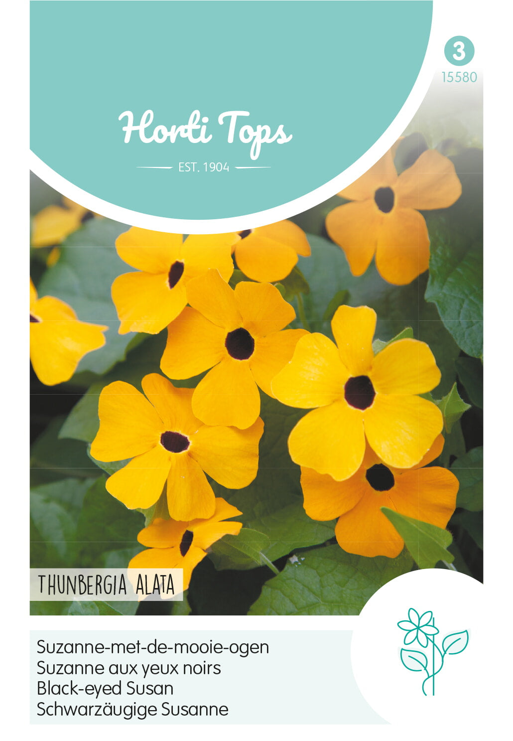 Horti Tops Schwarzäugige Susanne Thunbergia Alata