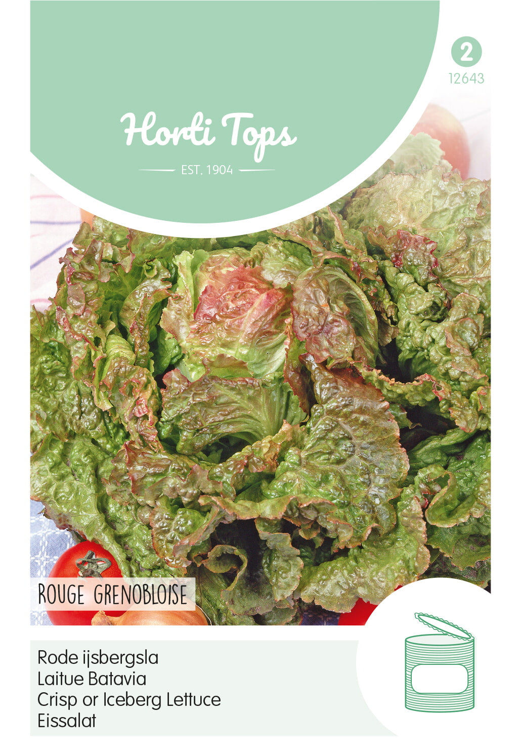 Horti Tops Kopfsalat Rouge Grenobloise