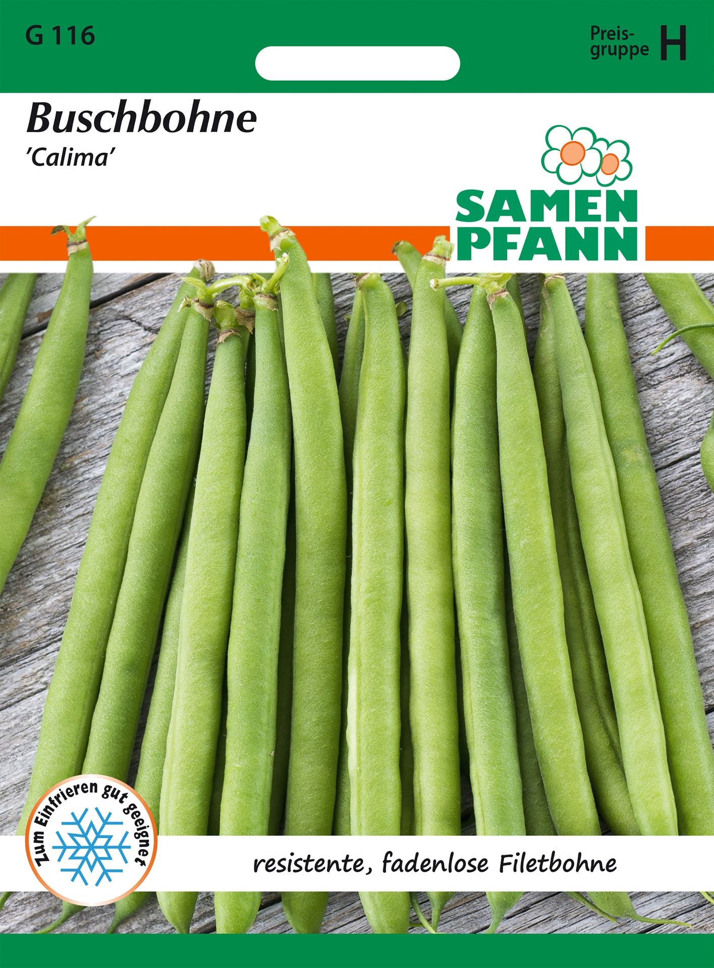 Samen Pfann Buschbohne Calima