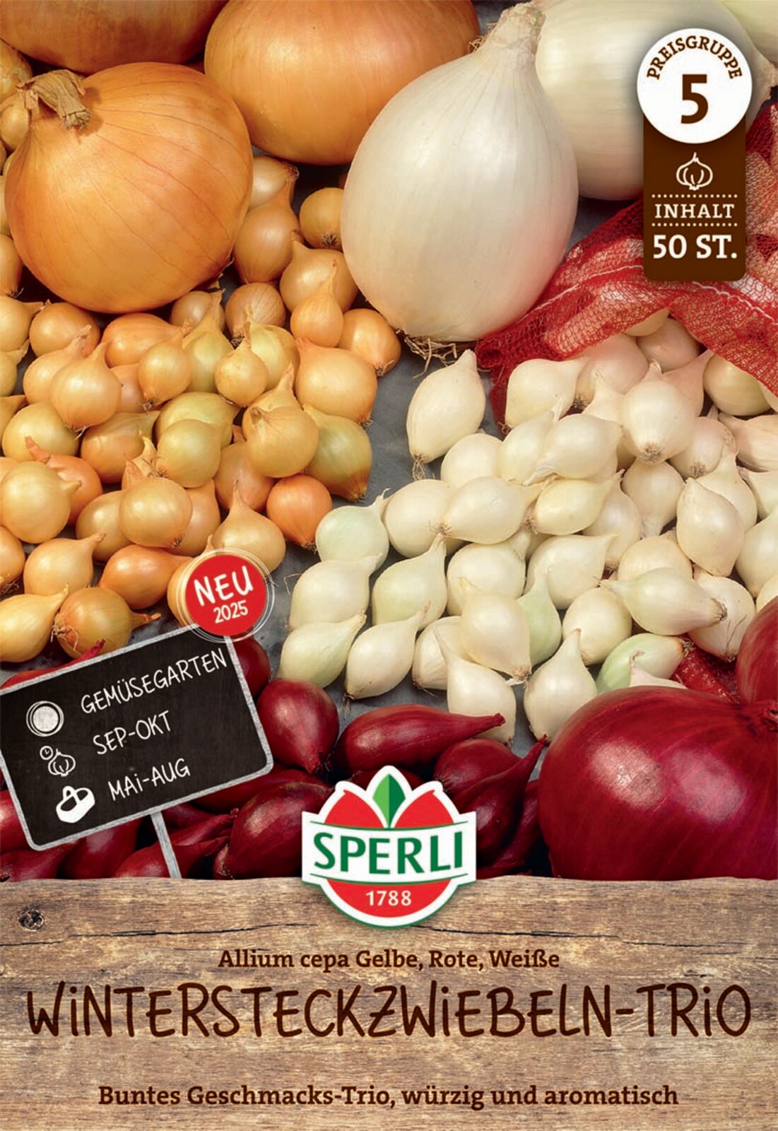 SPERLI Wintersteckzwiebel Trio Mix 50 Stück