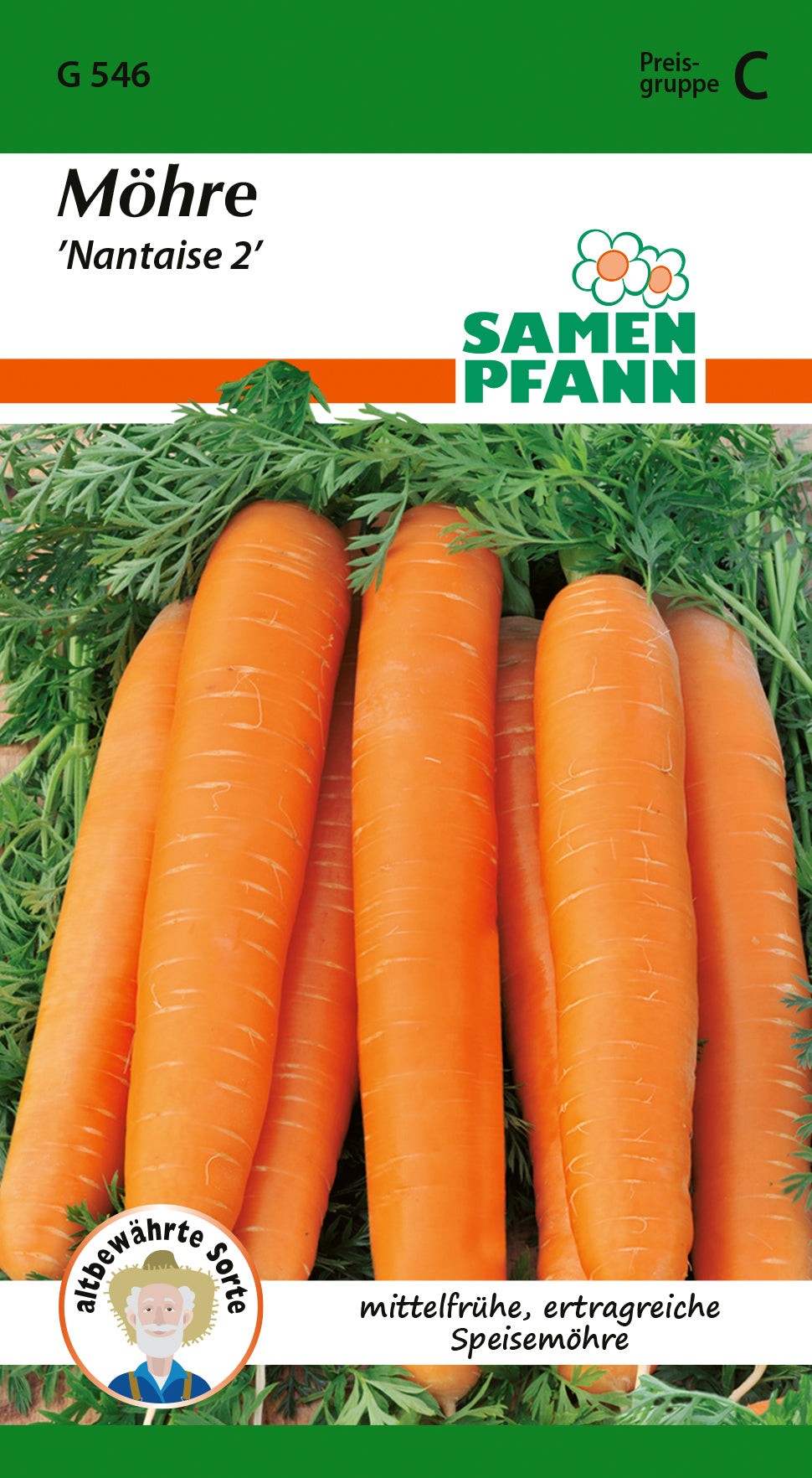 Samen Pfann Möhre Nantaise 2