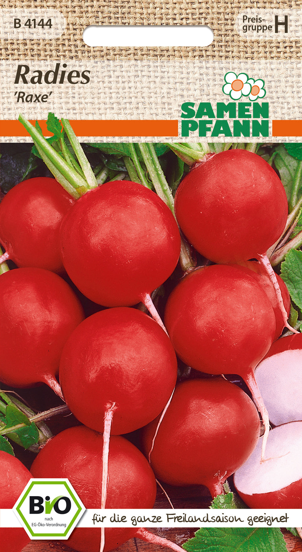 Samen Pfann BIO Radieschen Raxe