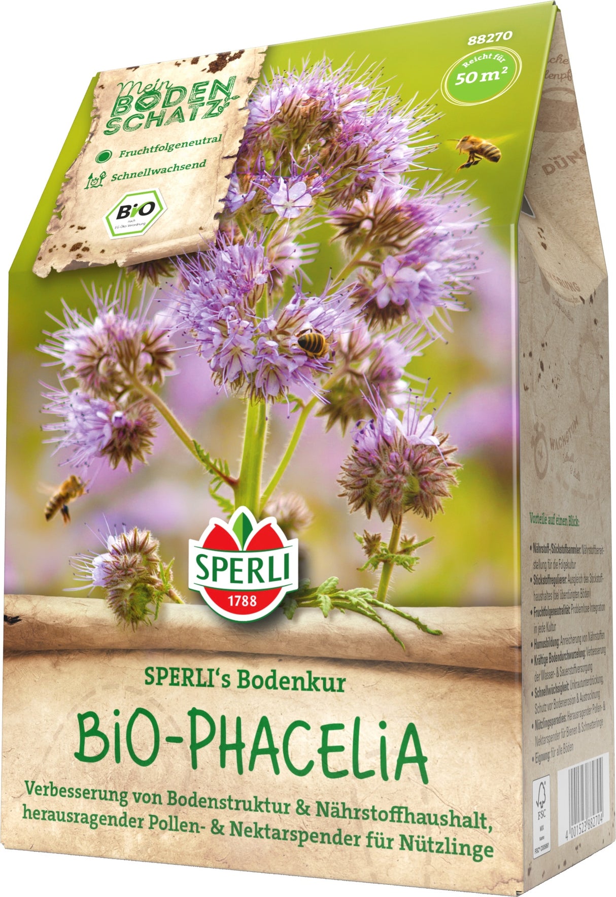 SPERLI BIO Gründüngung Phacelia Bodenkur 200 g