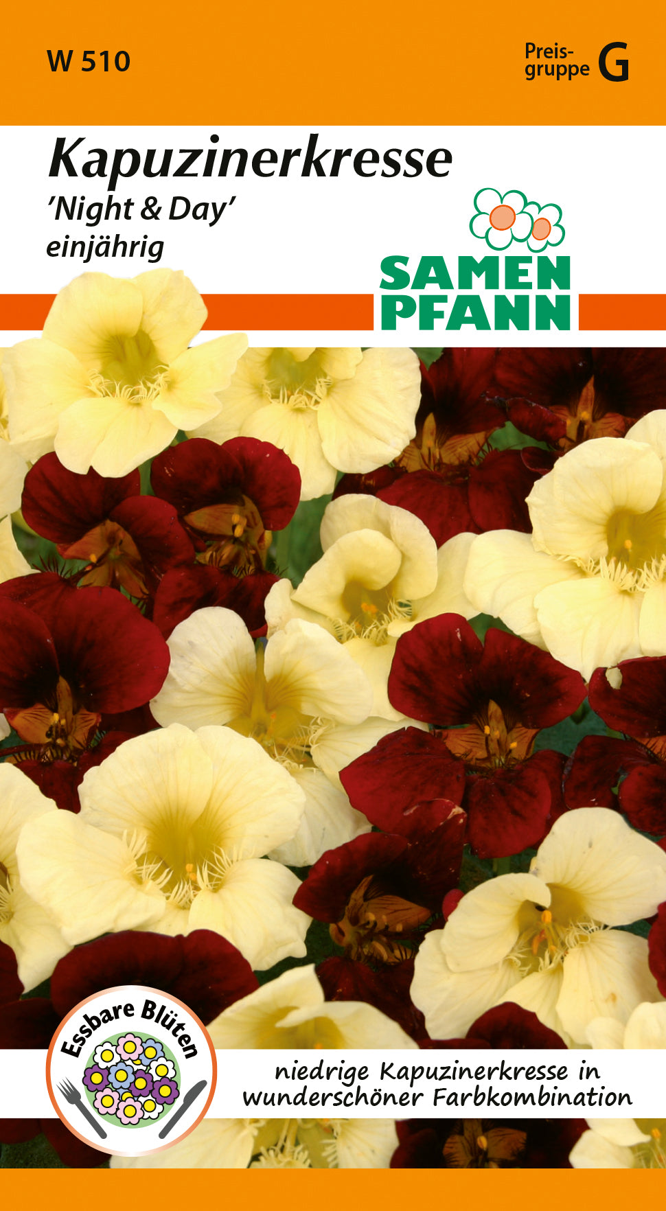 Samen Pfann Kapuzinerkresse Night & Day einjährig