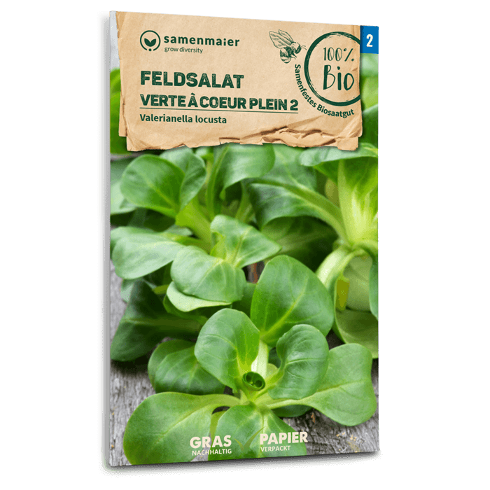 Samen Maier BIO Feldsalat Verte a coeur plein 2