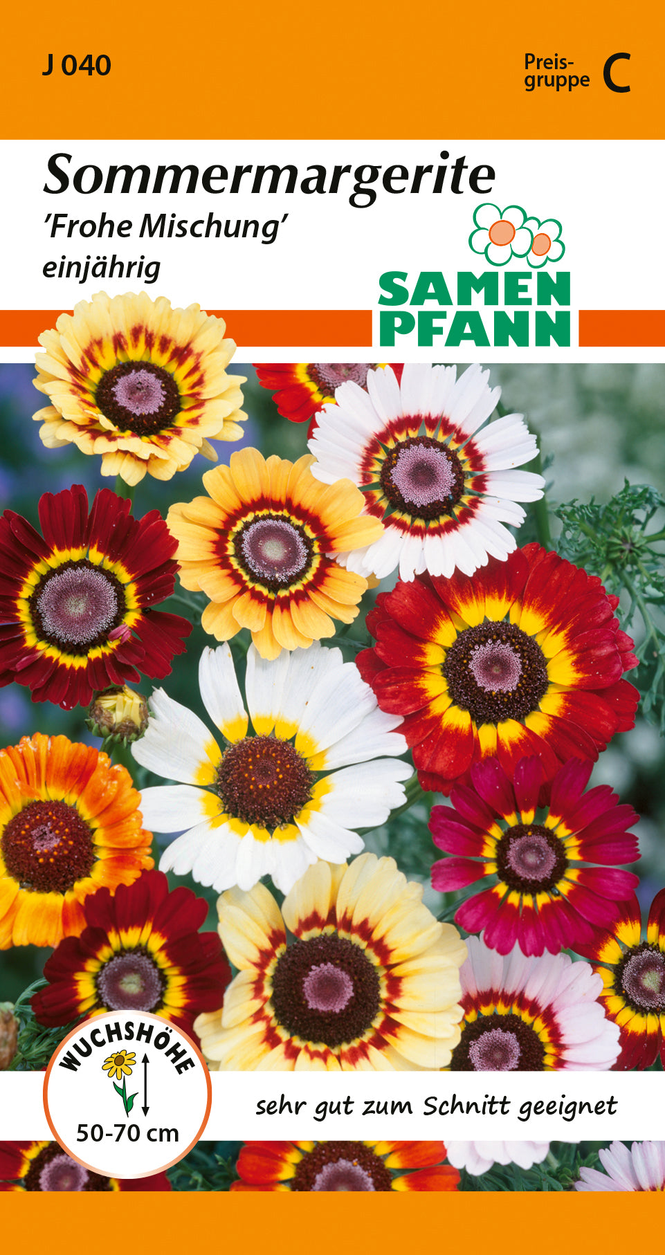 Samen Pfann Sommermargerite Frohe Mischung einjährig