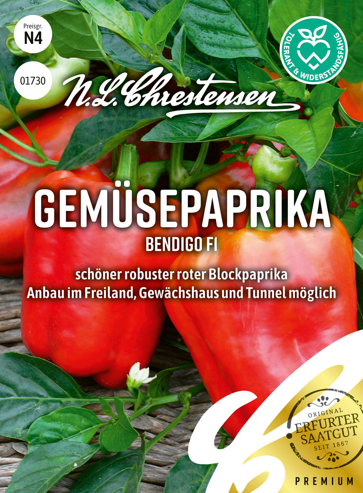 N.L. Chrestensen Gemüsepaprika Bendigo, F1