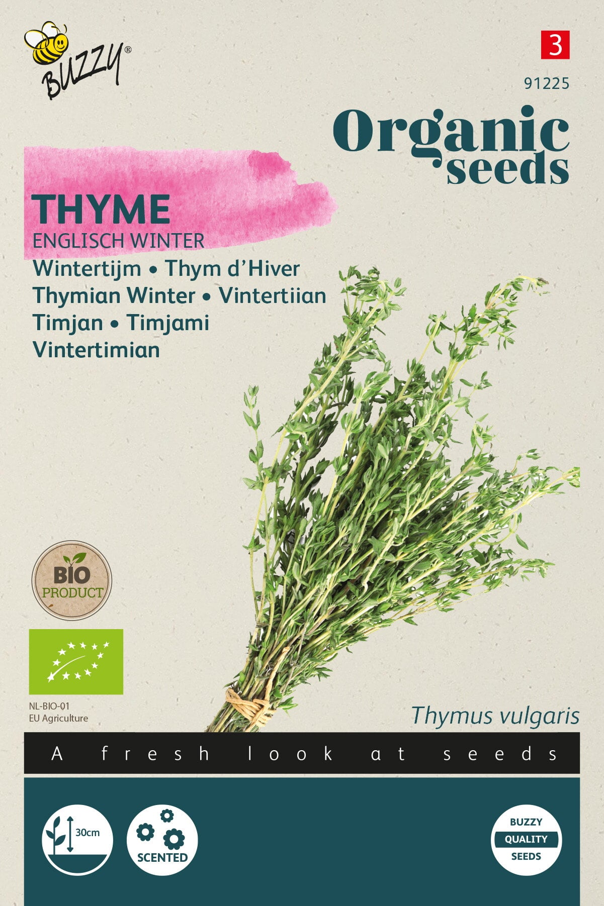 Buzzy Organic Seeds BIO Thymian Deutsche Winter