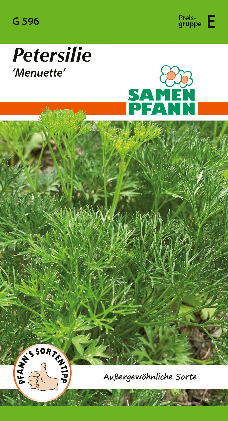 Samen Pfann Petersilie Menuette