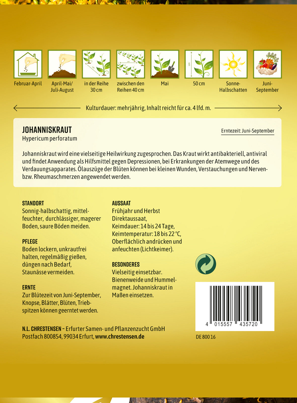 N.L. Chrestensen Johanniskraut mehrjährig