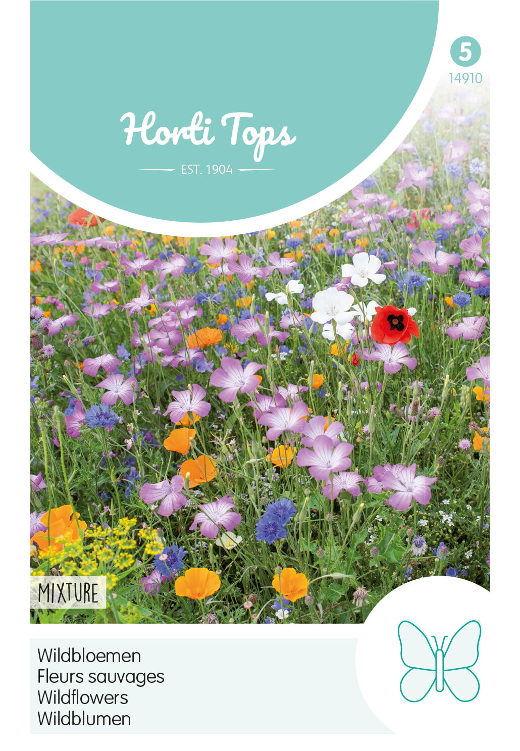 Horti Tops Wildblumen Blumen & Kräuter Mischung